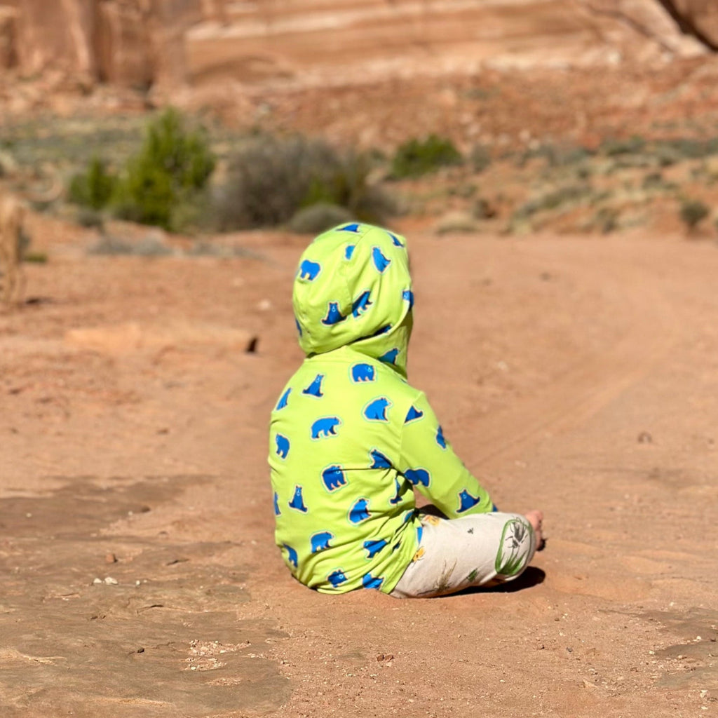 Bear Tracks UPF 50 Kid's Sun Hoodie