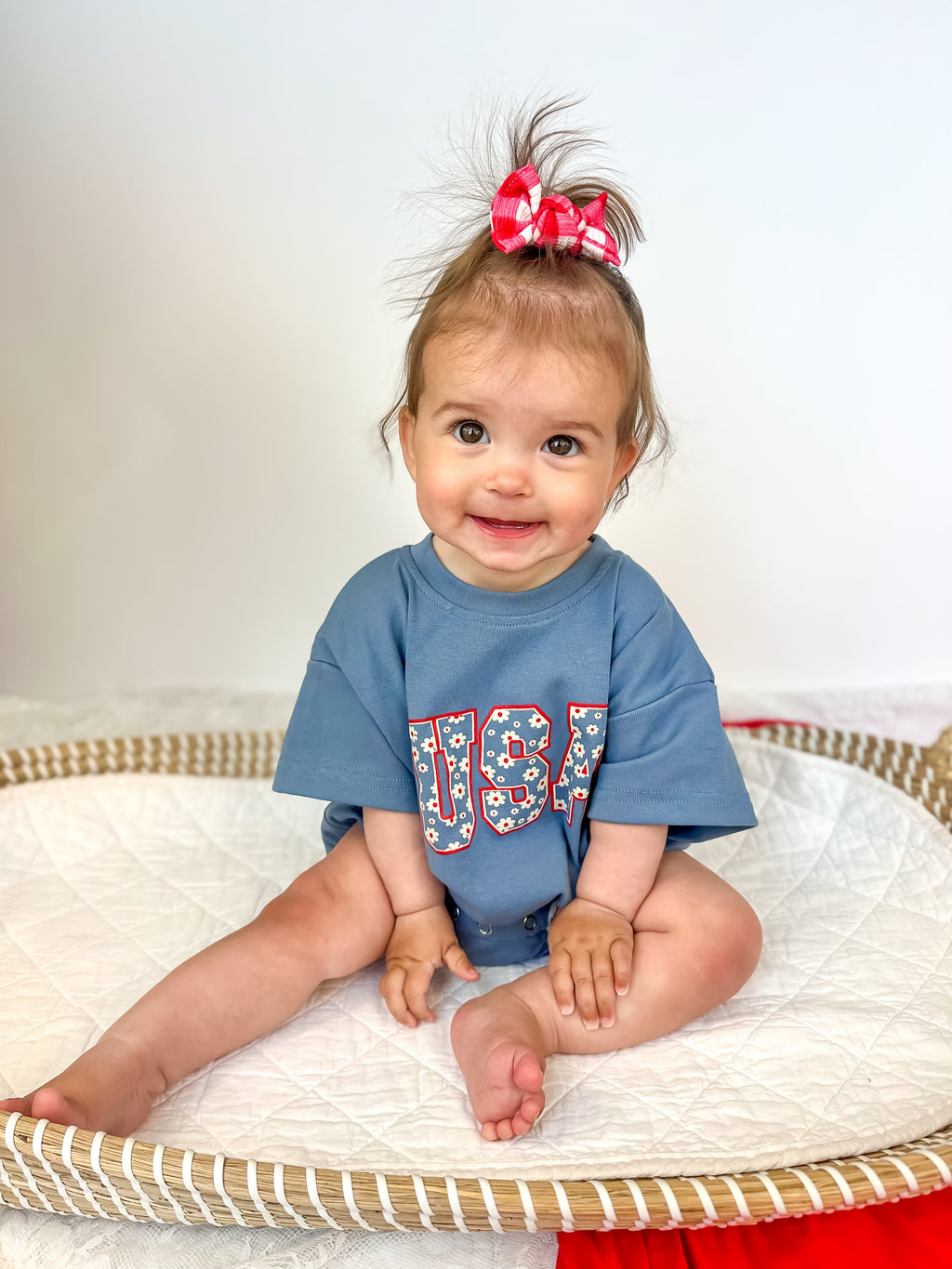 USA Daisy Oversized T-Shirt Romper
