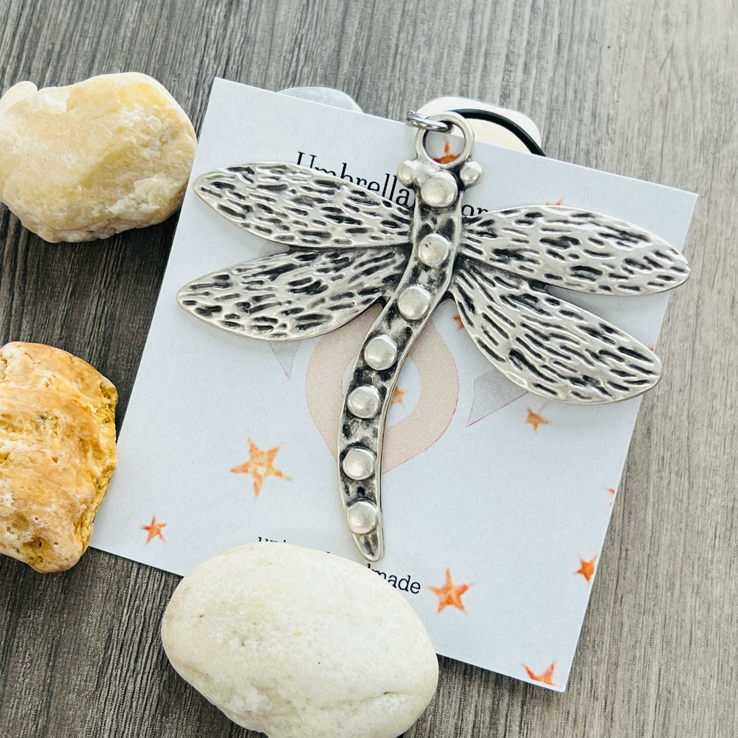 Bohemian Dragonfly Necklace Boho Nature Jewelry Large Dragonfly Pendant