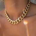 18K Gold Chunky Chain Necklace