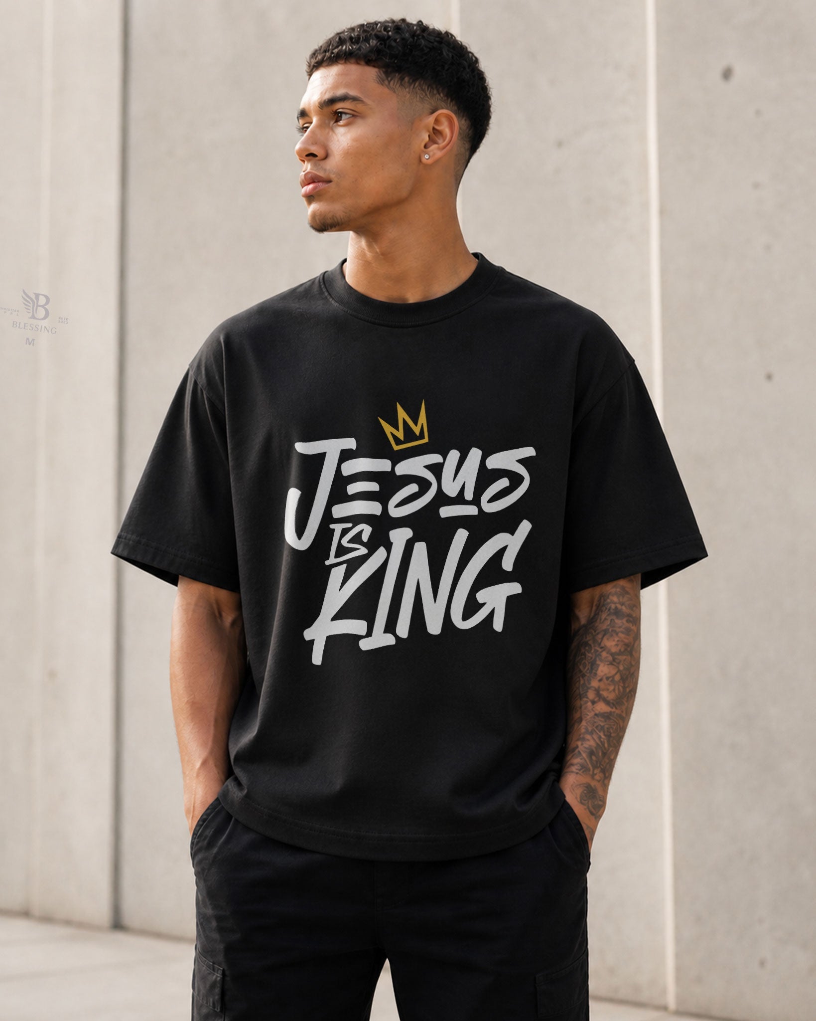 Men's Heavy  Jesus is forever King