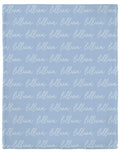 Lillian Blue Personalized Minky Blanket