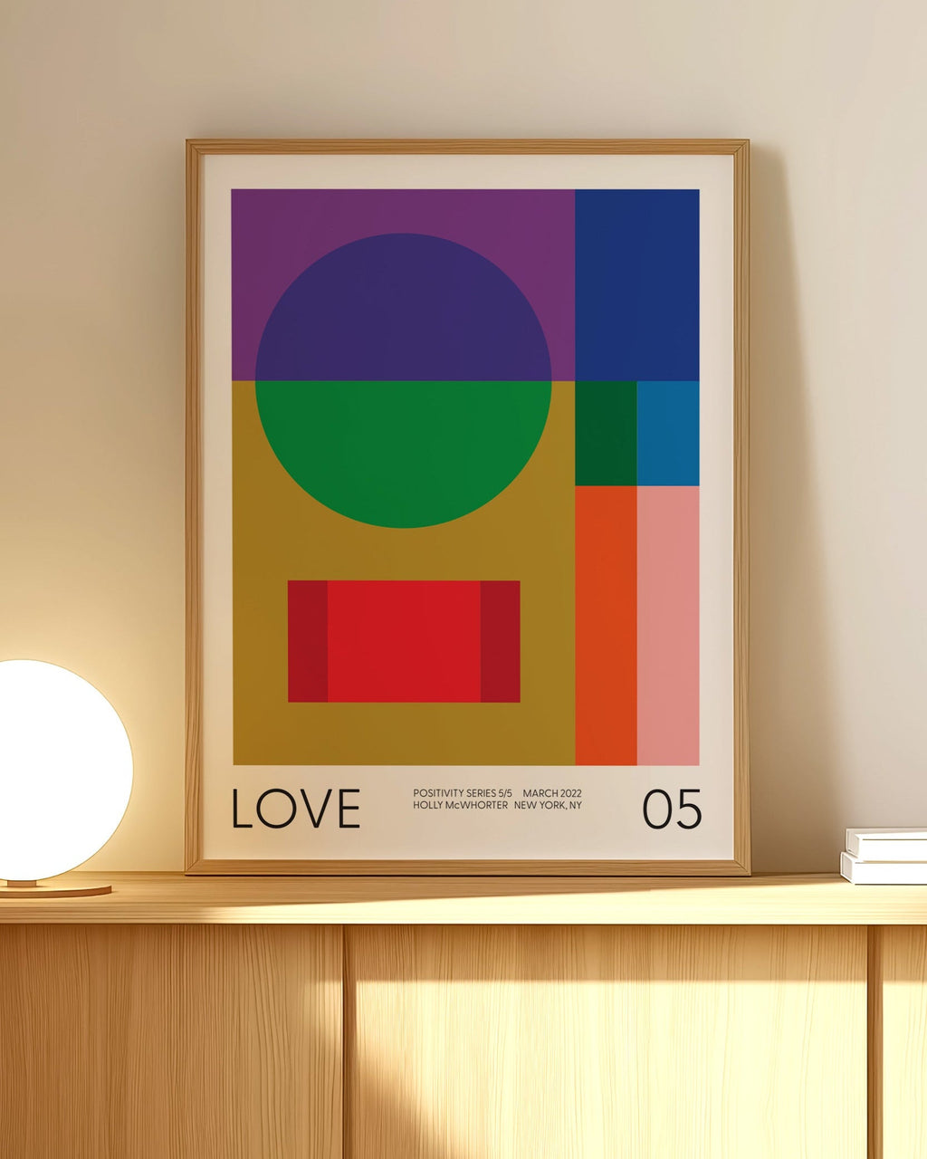 Positivity Series #5: LOVE Framed Art Print by Holly McWhorter