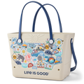 Life is Good Beachcomber Bag Birch White