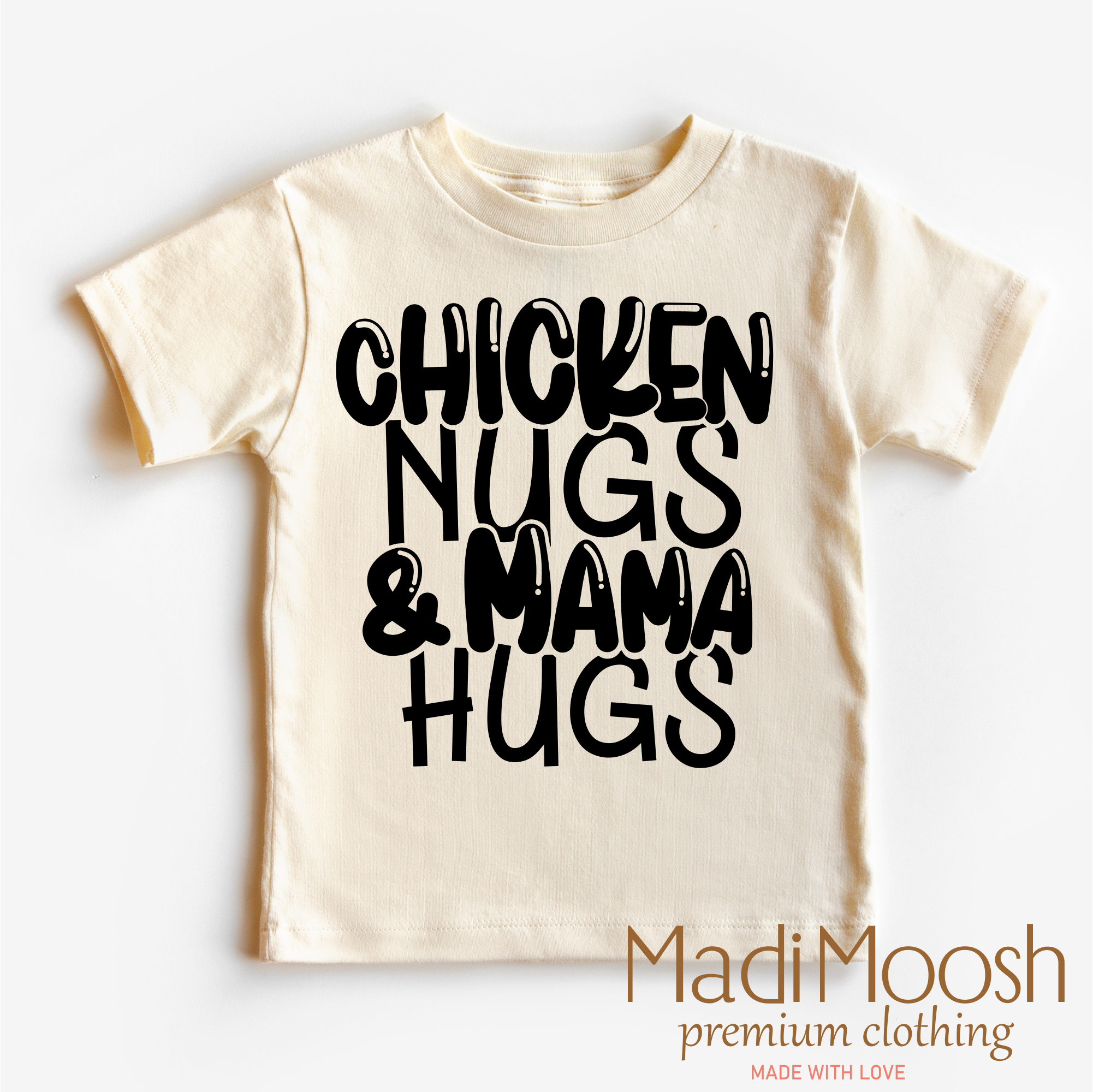Chicken Nugs And Mama Hugs Shirt - Cute Kids Tee
