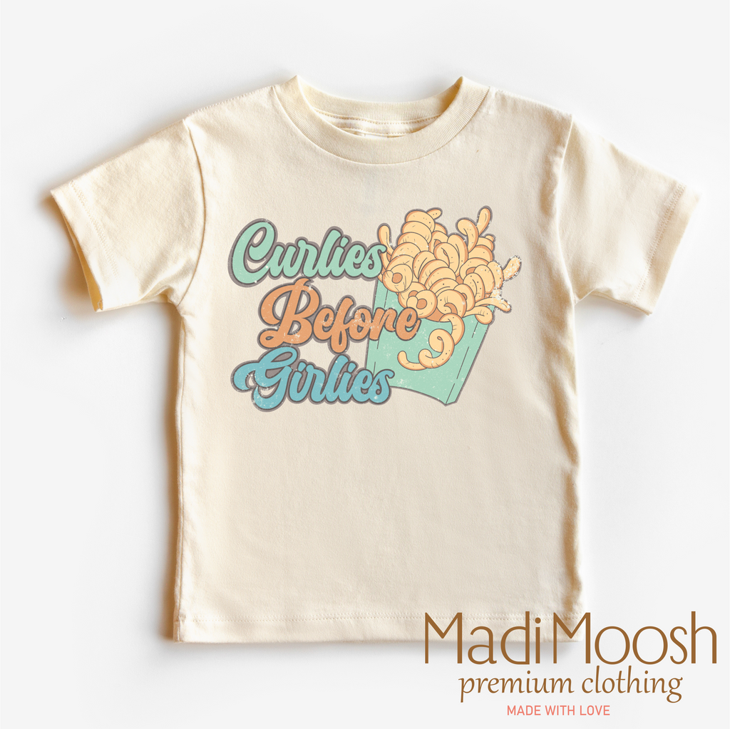 Curlies For The Girlies Shirt - Curley Fries Valentine Tee