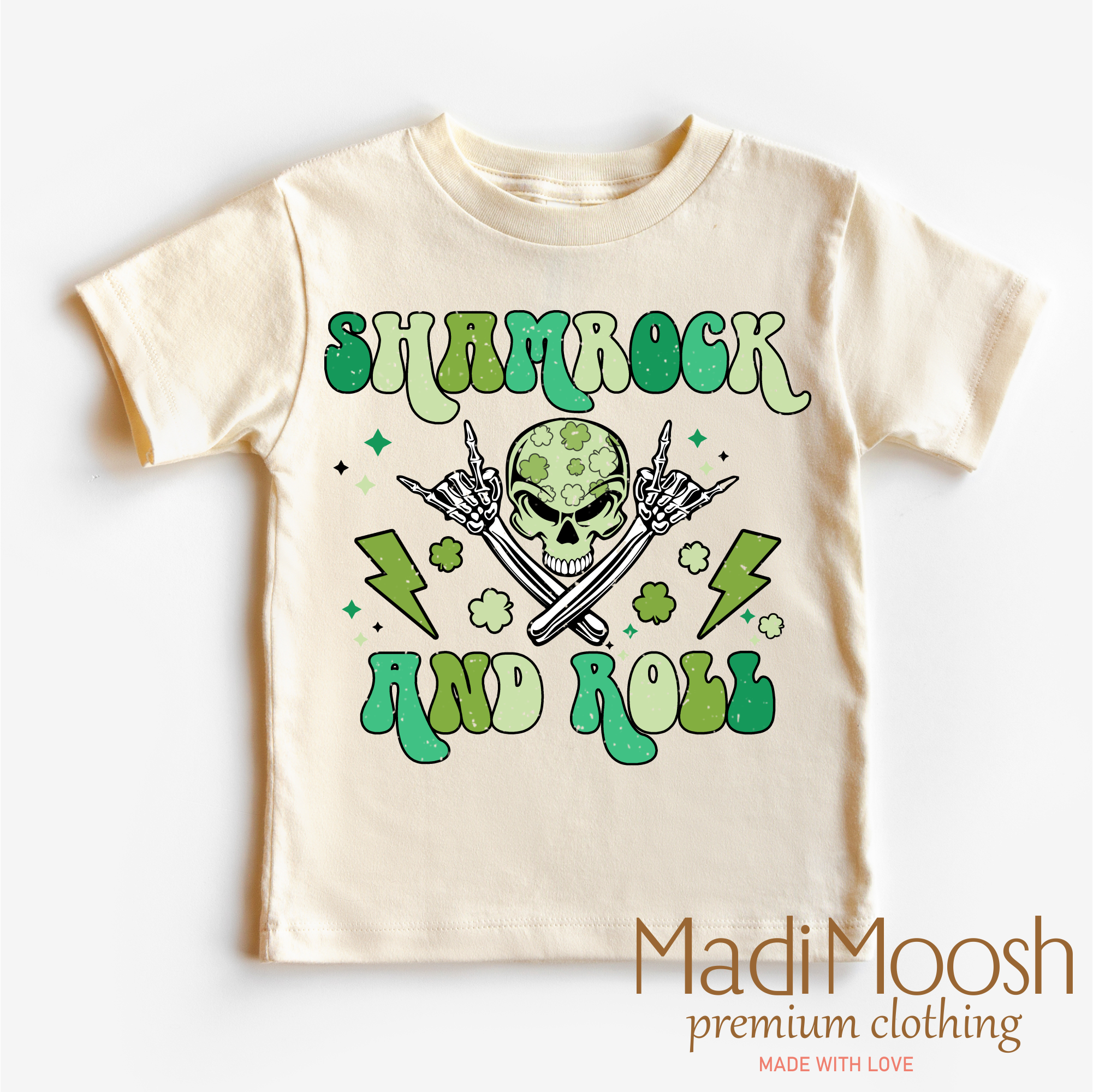 Shamrock And Roll St. Patrick's Day Shirt - Kids St. Patrick's Day Tee