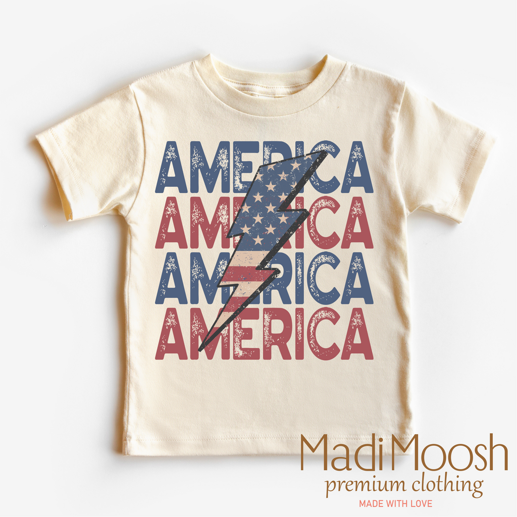 America Lighting Bolt - July 4th