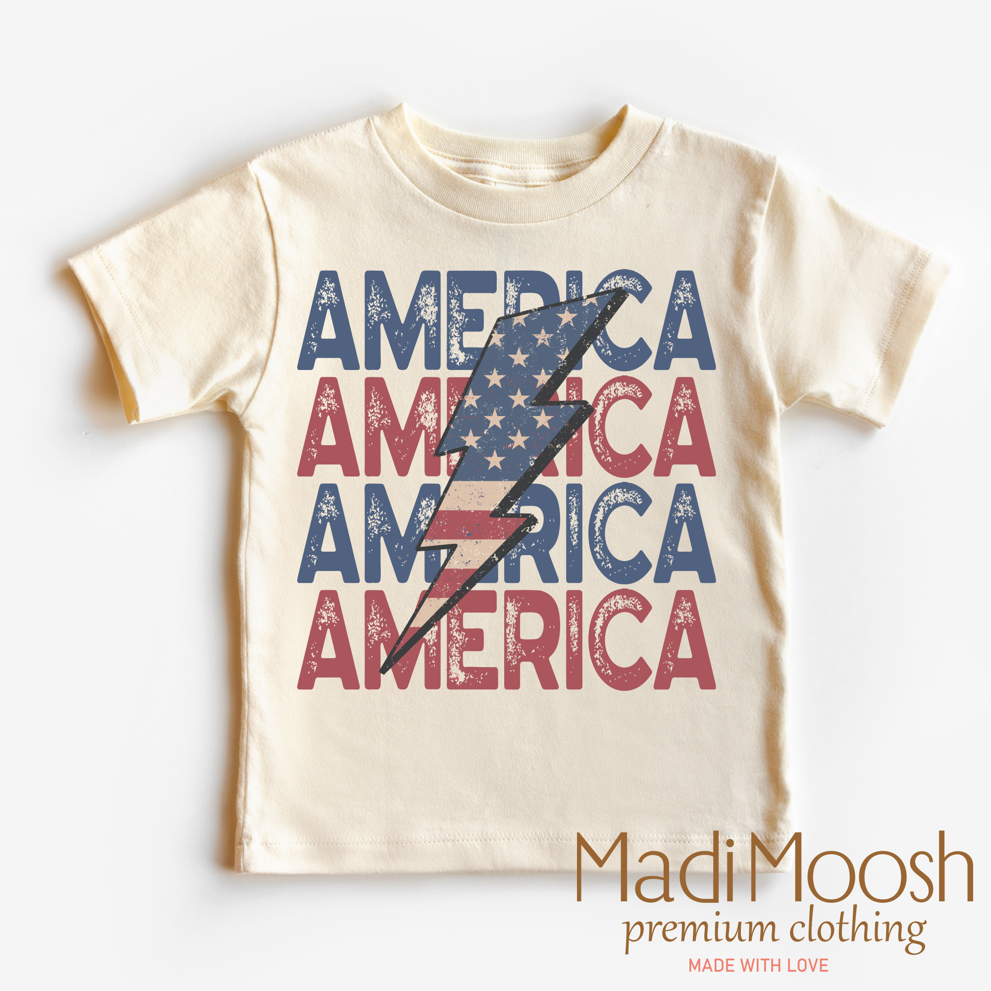America Lighting Bolt - July 4th