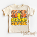 Second Grade Lightning Bolt Shirt - School Shirt