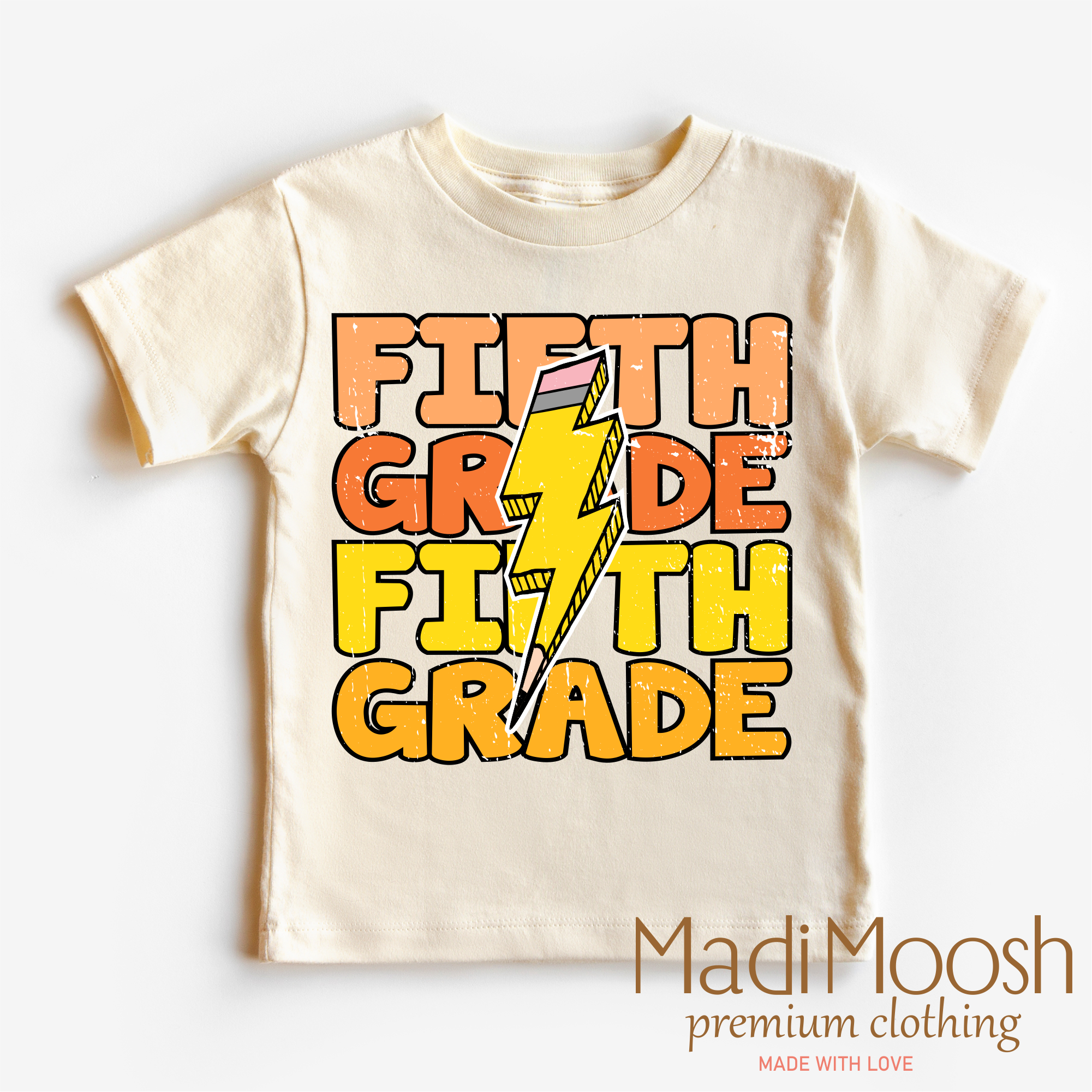 Fifth Grade Lightning Bolt Shirt - School Shirt