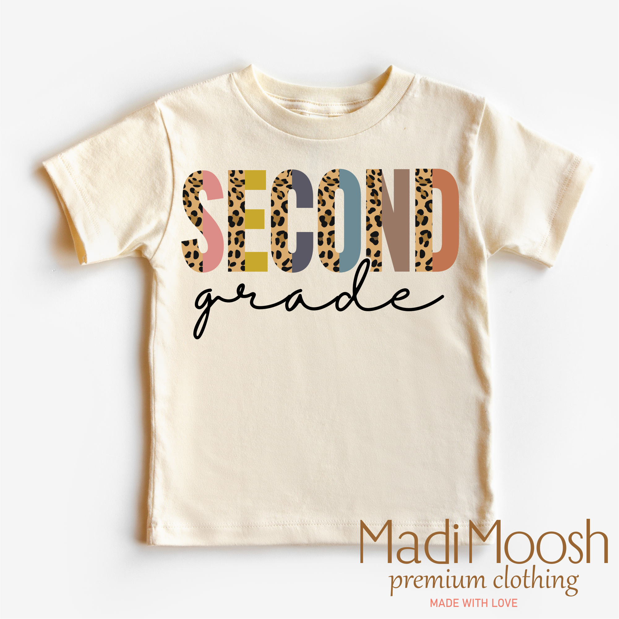 Second Grade Leopard Shirt - Back To School