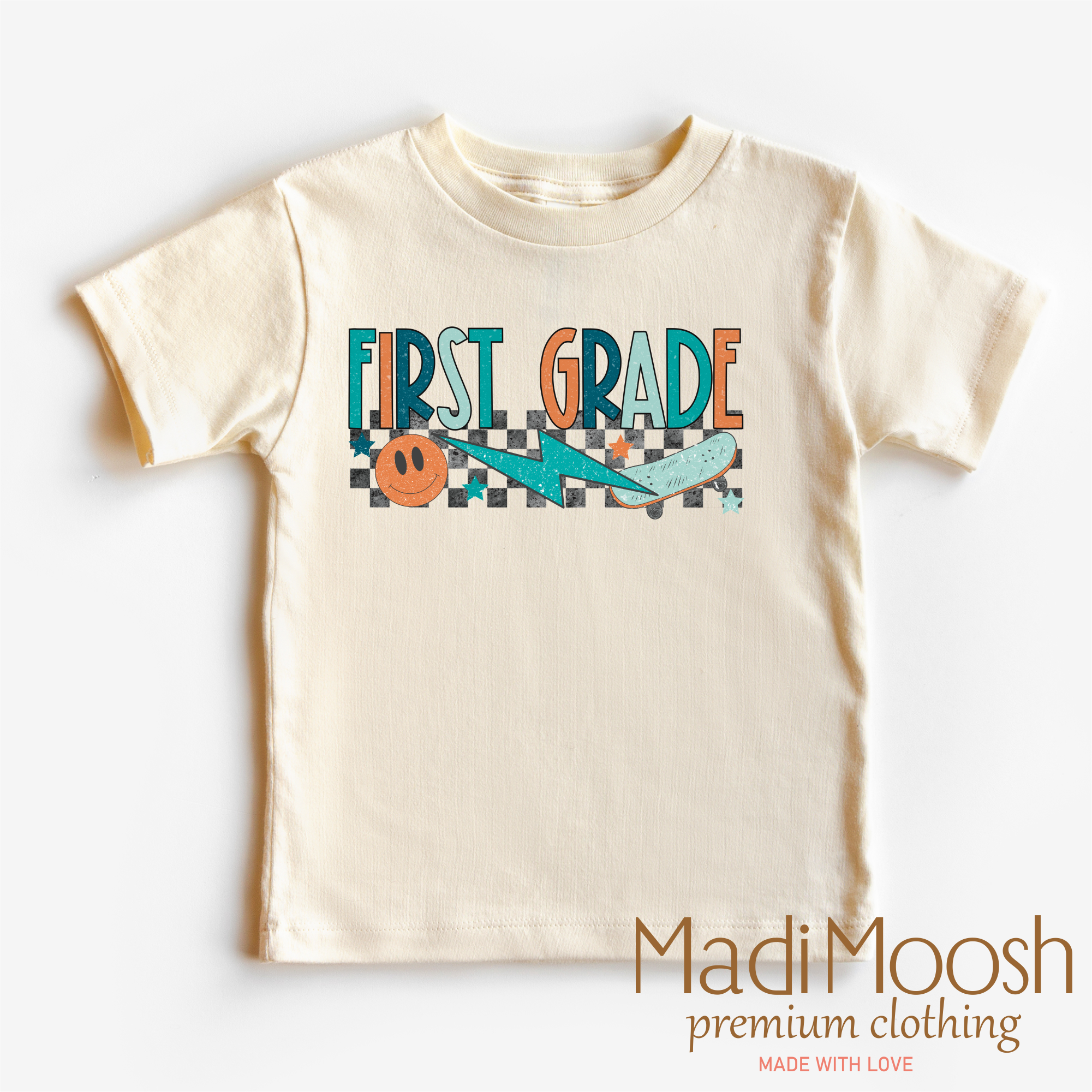 First Grade Skateboard Back To School Shirt - School Shirt