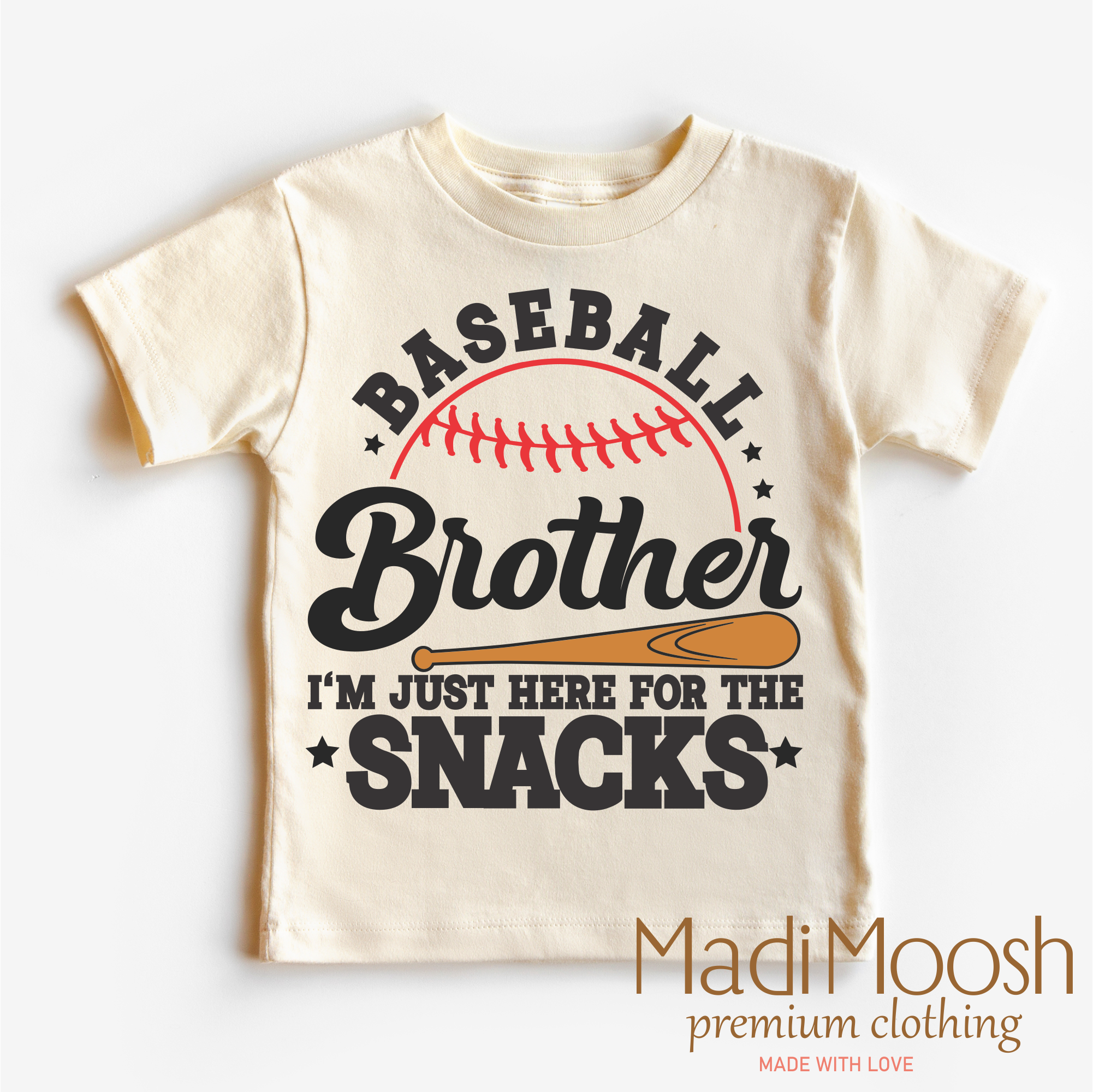 Baseball Brother I'm Just Here For The Snacks Shirt
