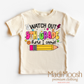 Watch Out 5th Grade Here I Come Shirt - Back To School Shirt
