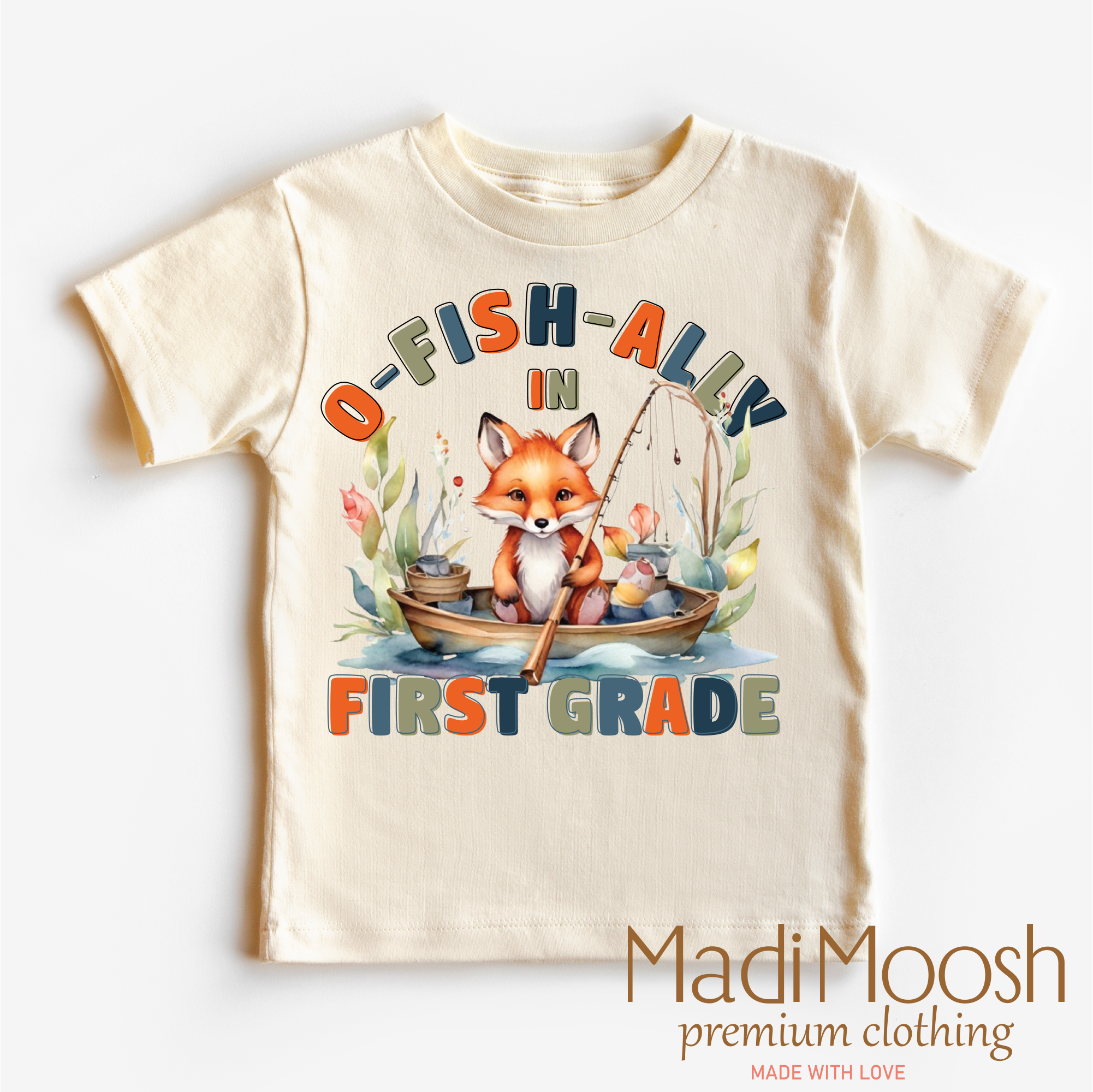 O-Fish-Ally In First Grade School Shirt - Back To School Shirt