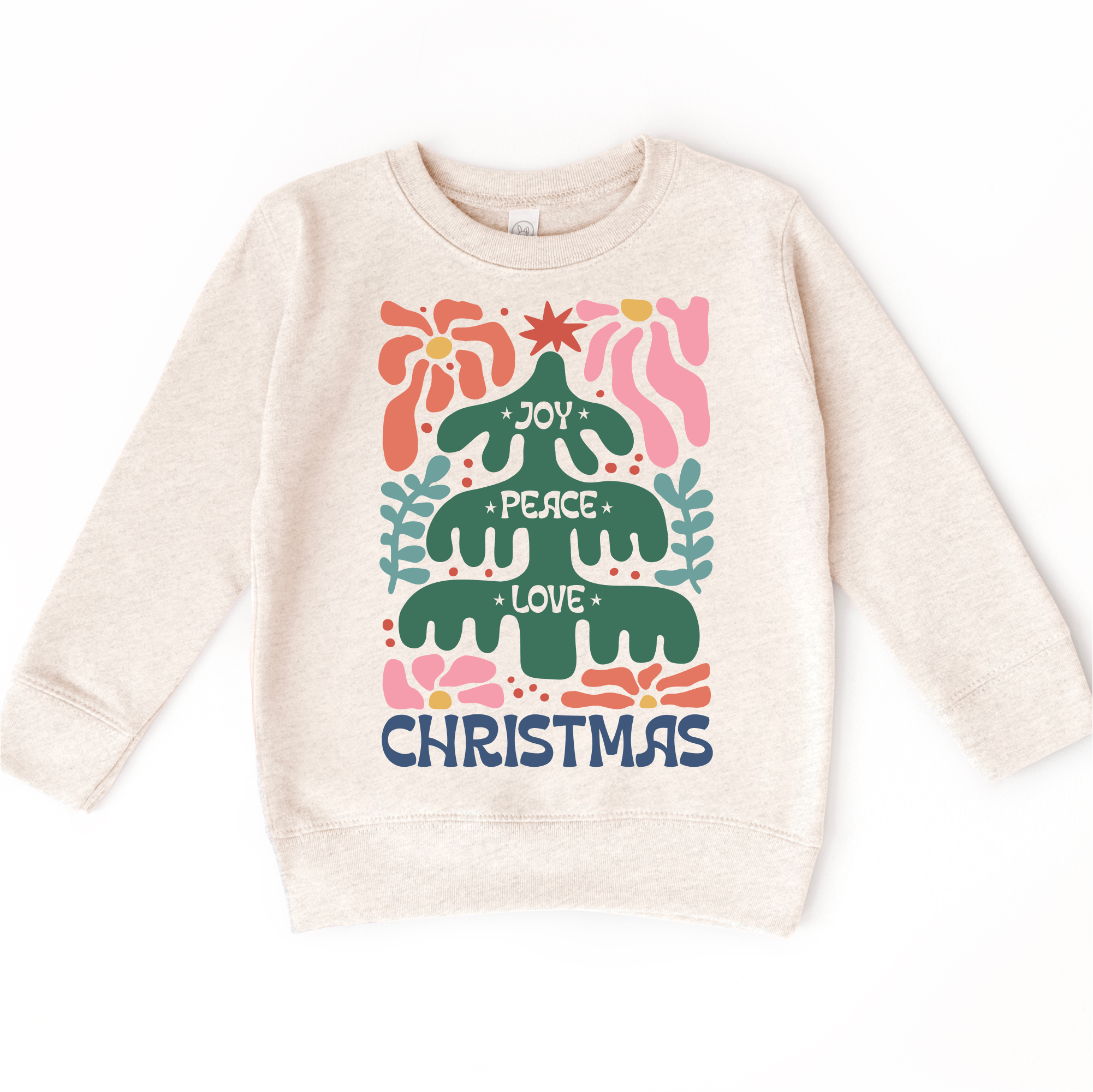Boho Love Peace Joy Christmas Shirt -  Long Sleeve Tees & Sweatshirts