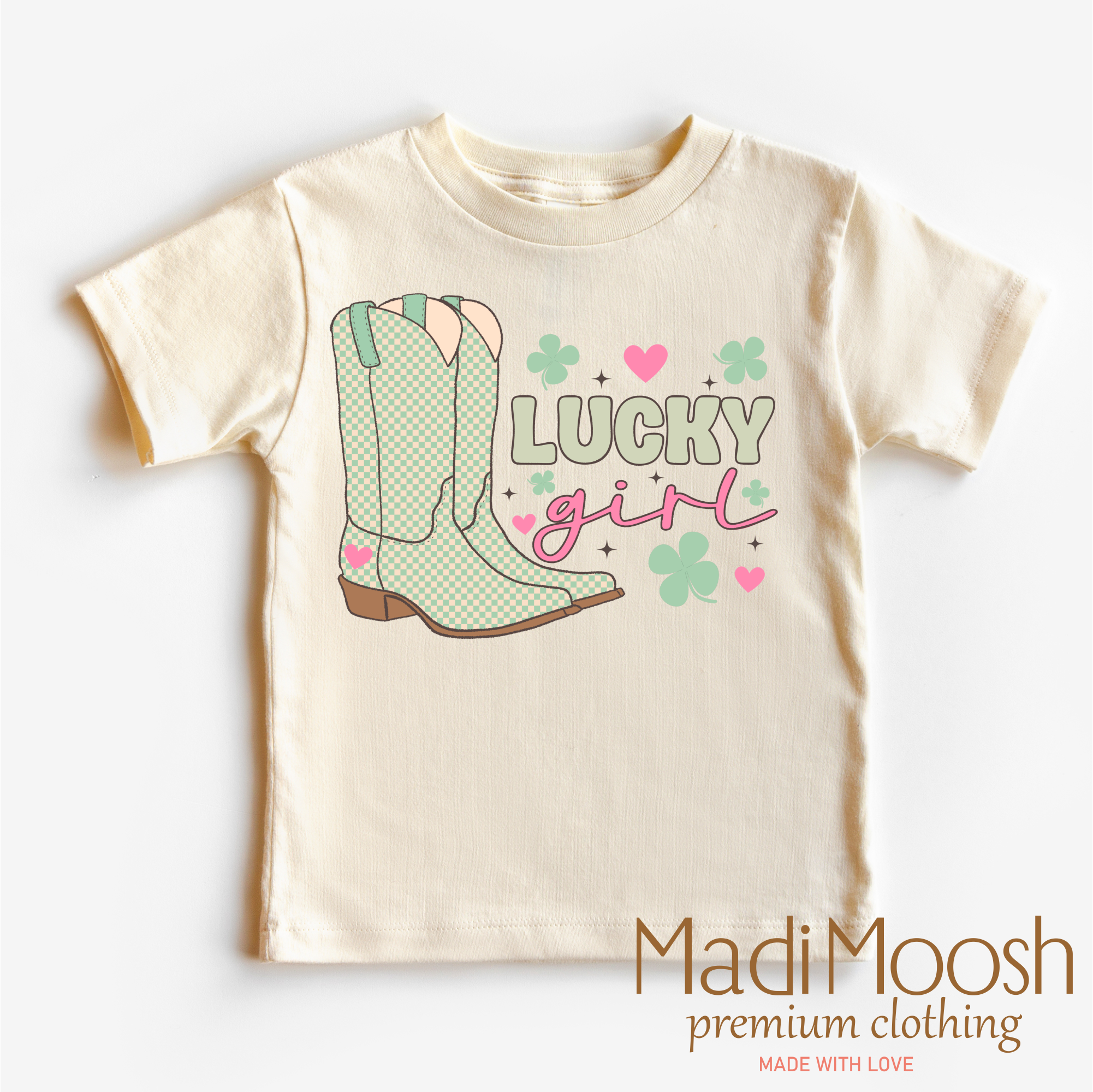 St. Patrick's Day Lucky Cowgirl Shirt - Retro Western St. Patrick's Day Tee