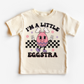 I'm A Little Eggstra Easter Shirt - Girls Easter Egg Tee