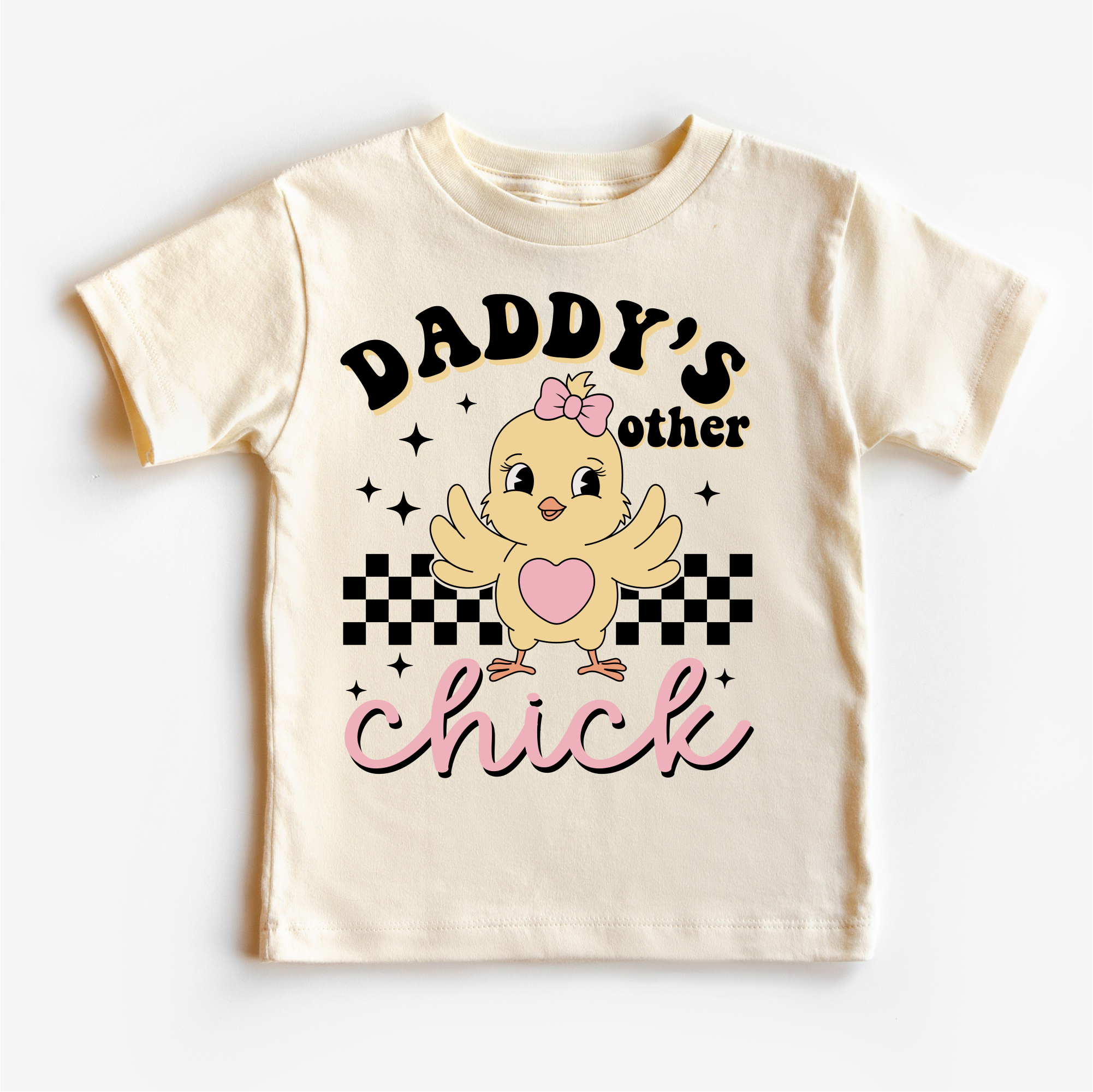 Daddy's Other Chick Shirt - Girls Easter Chicken Tee