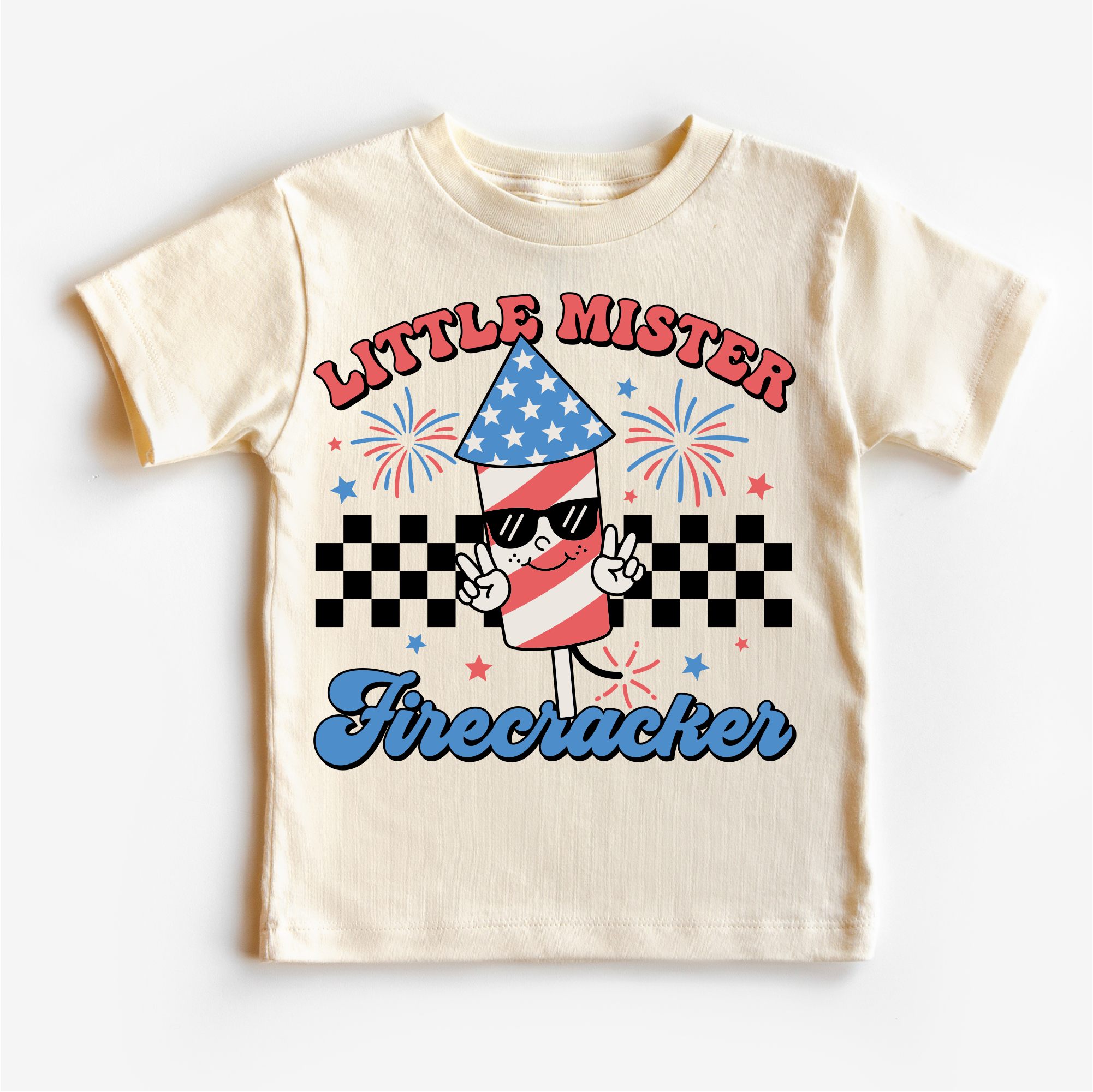 Little Mister Firecracker 4th Of July Shirt - Independence Day Tee