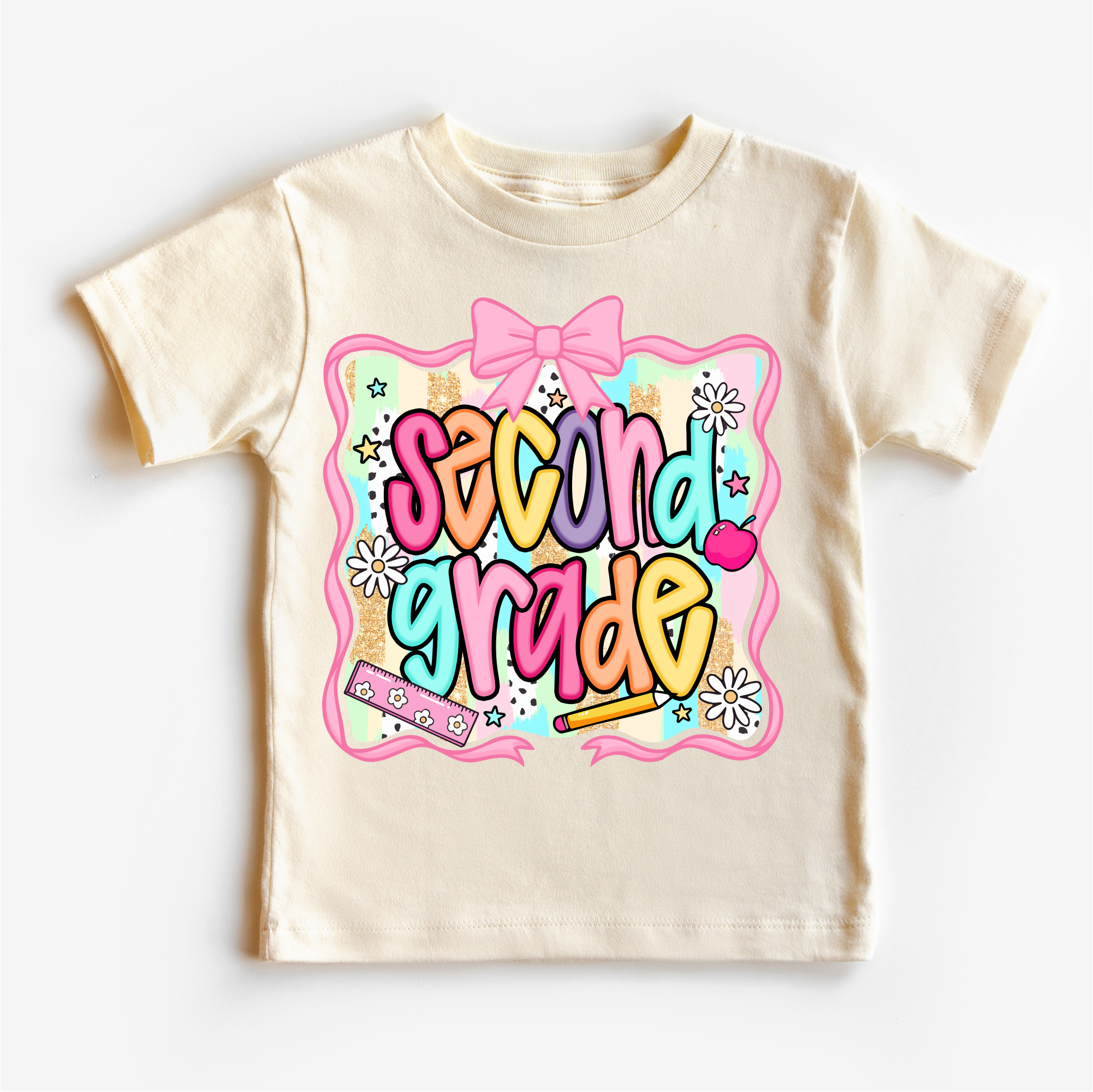 Girls 2nd Grade School Shirt - Back To School Tee