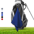 Large Microfiber Waffle Golf Towel: Center Grommet & Hook
