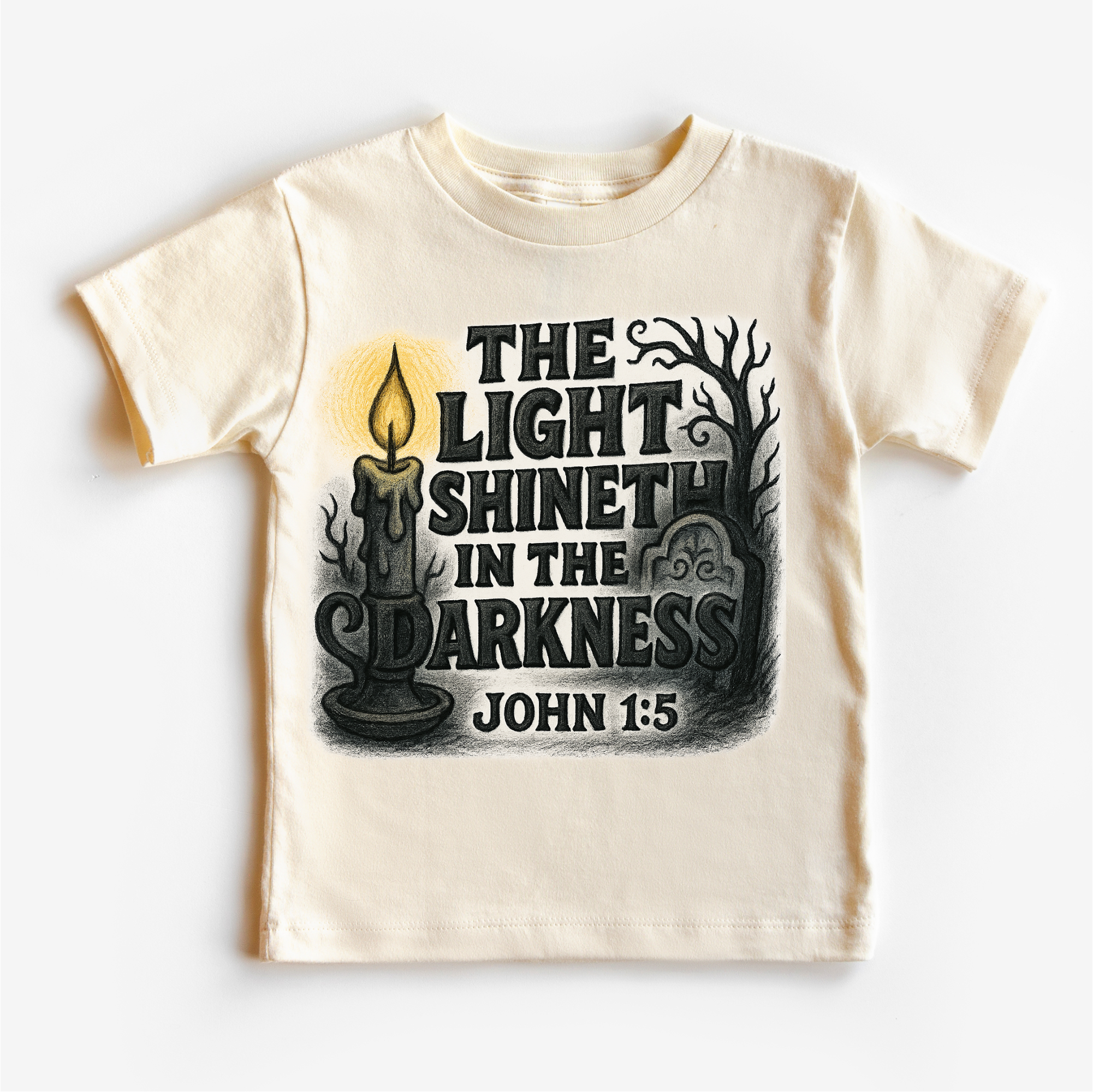 The Light Shineth In The Darkness Shirt - Christian Tee MZ26