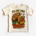 I'm Just Here For The Snacks Football Shirt - Football Tee - MZ48