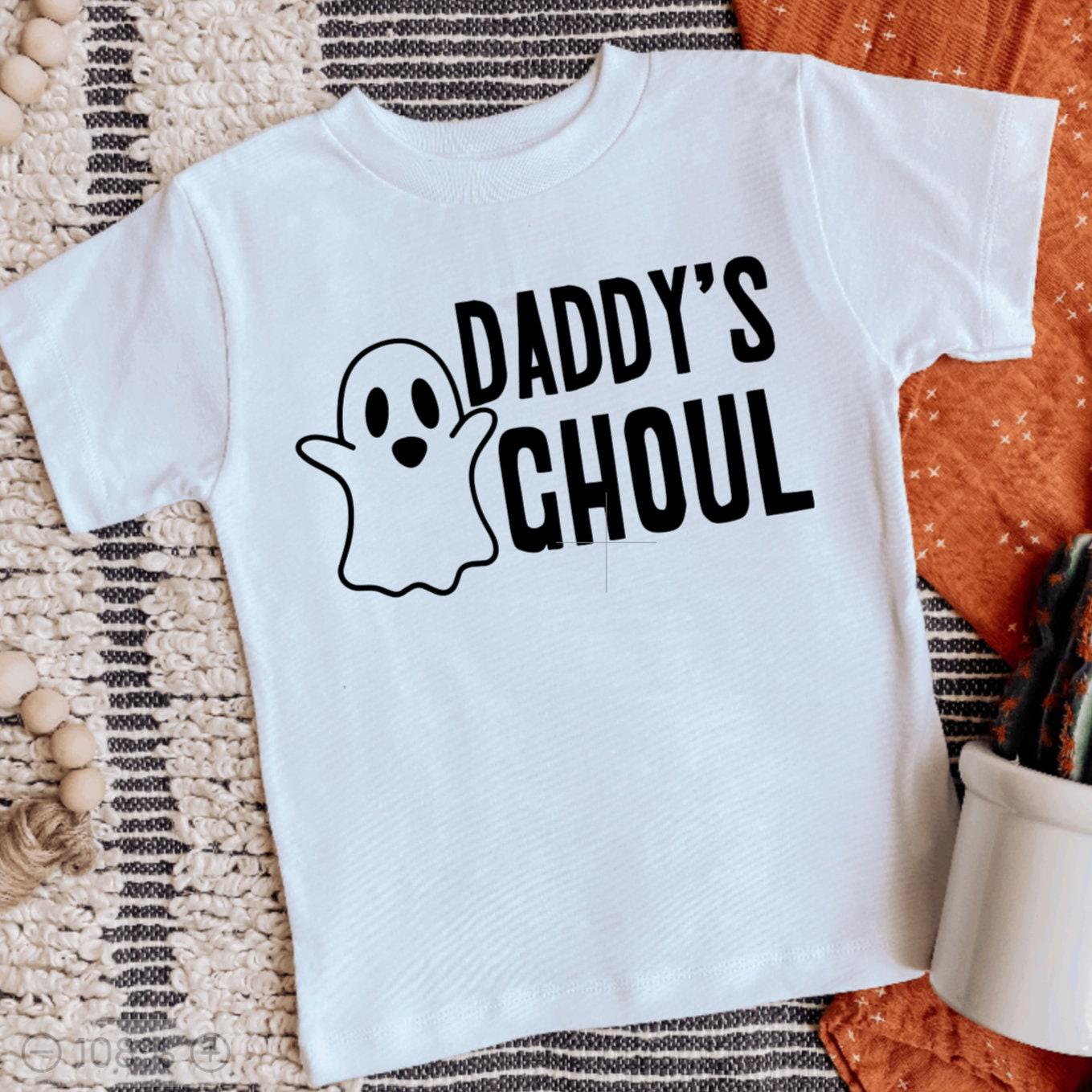 Mama's Boo or Daddy's Ghoul Halloween Baby Bodysuit