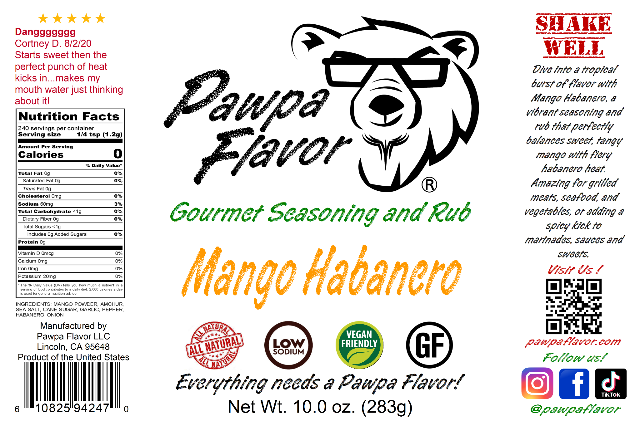 Pawpa Flavor Mango Habanero