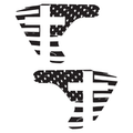 Cross Flag Vent Decals