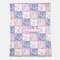 Lavender Personalized Minky Blanket