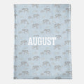 August Personalized Minky Blanket