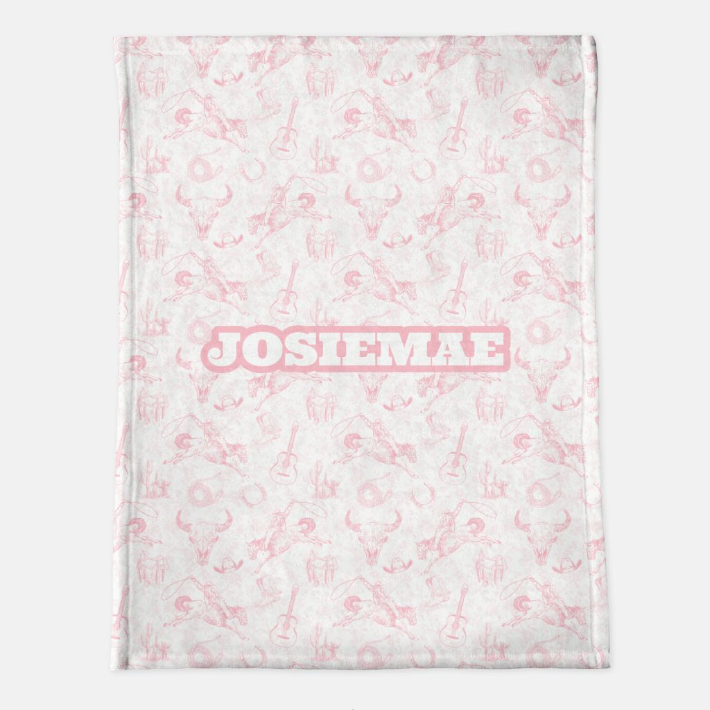 JosieMae Personalized Minky Blanket