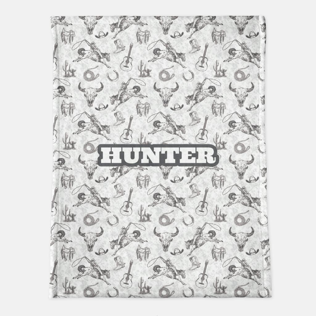 Hunter Personalized Minky Blanket