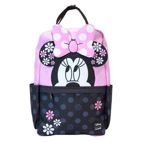 Minnie Mouse Floral Rock The Dots Full-Size Nylon Backpack