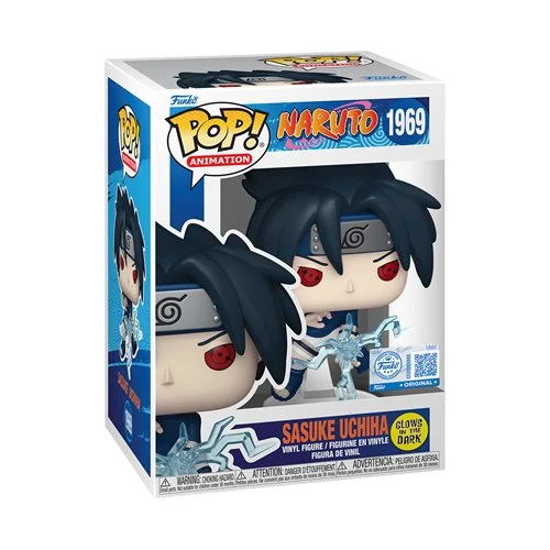Funko POP Animation: Naruto - Sasuke Uchiha (Chidori) GlTD - Entertainment Earth Exclusive