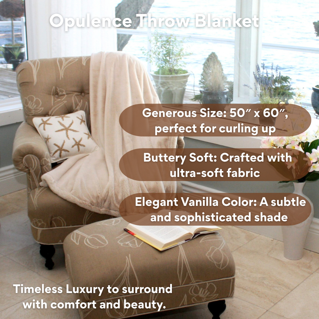 Opulence Throw: Buttery Soft, Vanilla Color