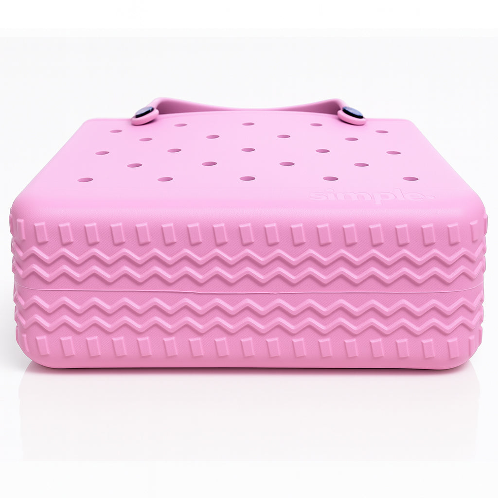 Rubber Tote Bag Set of 3 (XL/M/S) – Stylish Pink Tones EVA Bags, Great Value
