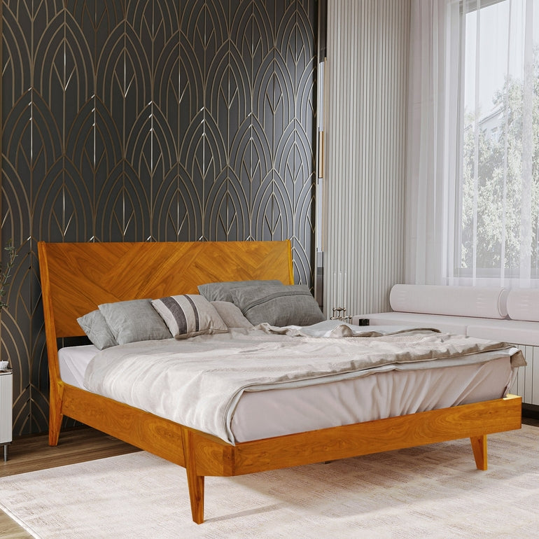 Gazelle Platform Bed Frame With Headboard