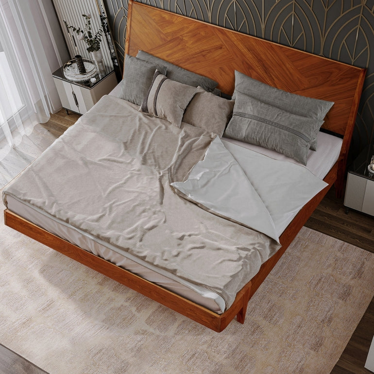 Gazelle Platform Bed Frame With Headboard