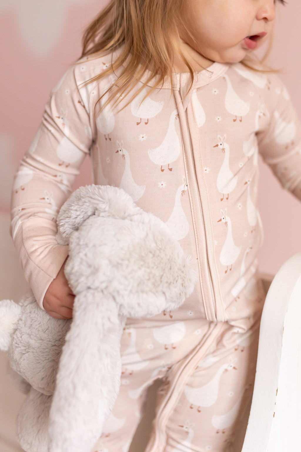 Silly Goose on the Loose Bamboo Zippy Romper