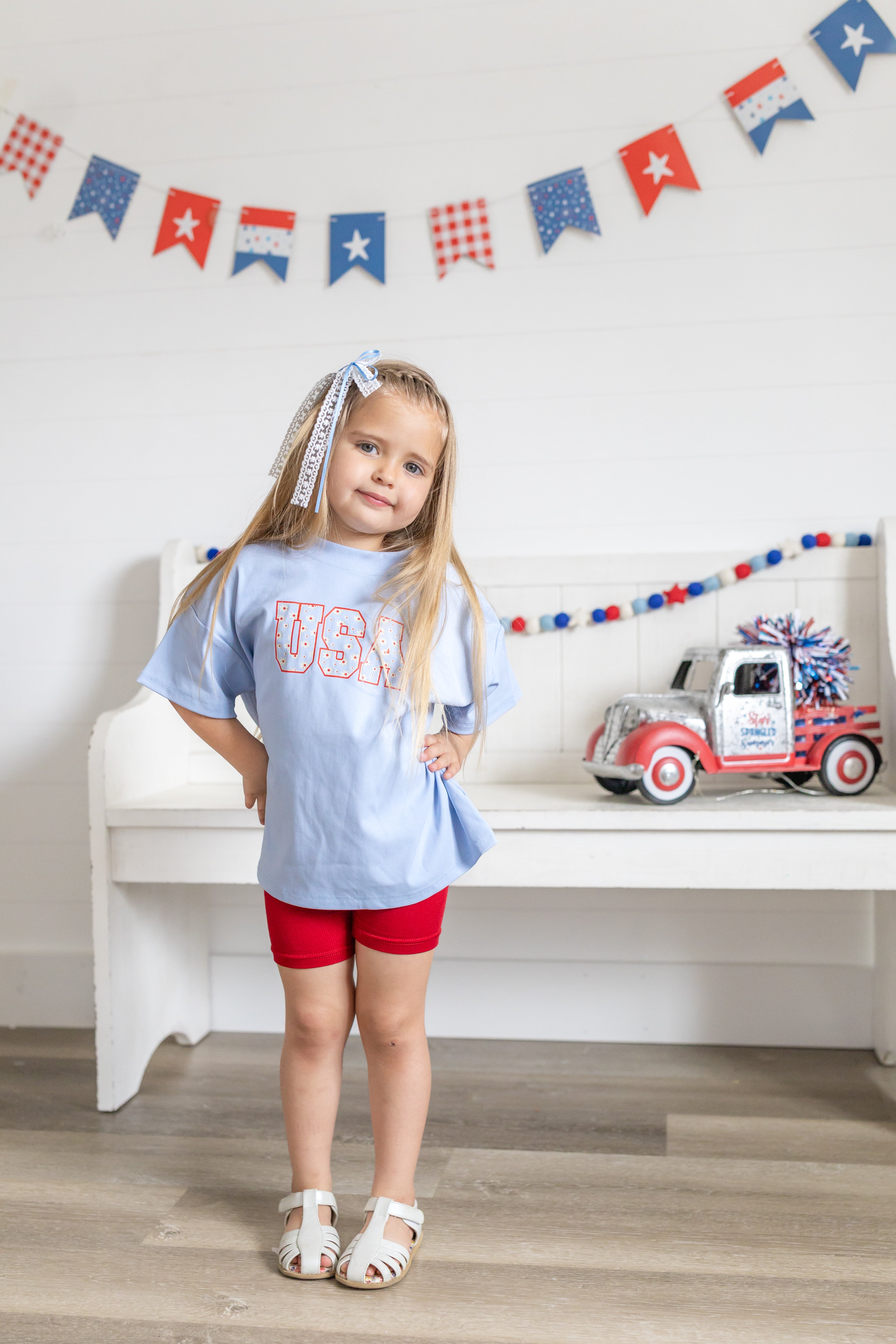 USA Daisy Oversized T-Shirt