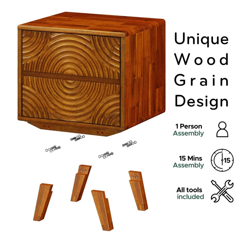 Harmony Solid Wood Nightstand