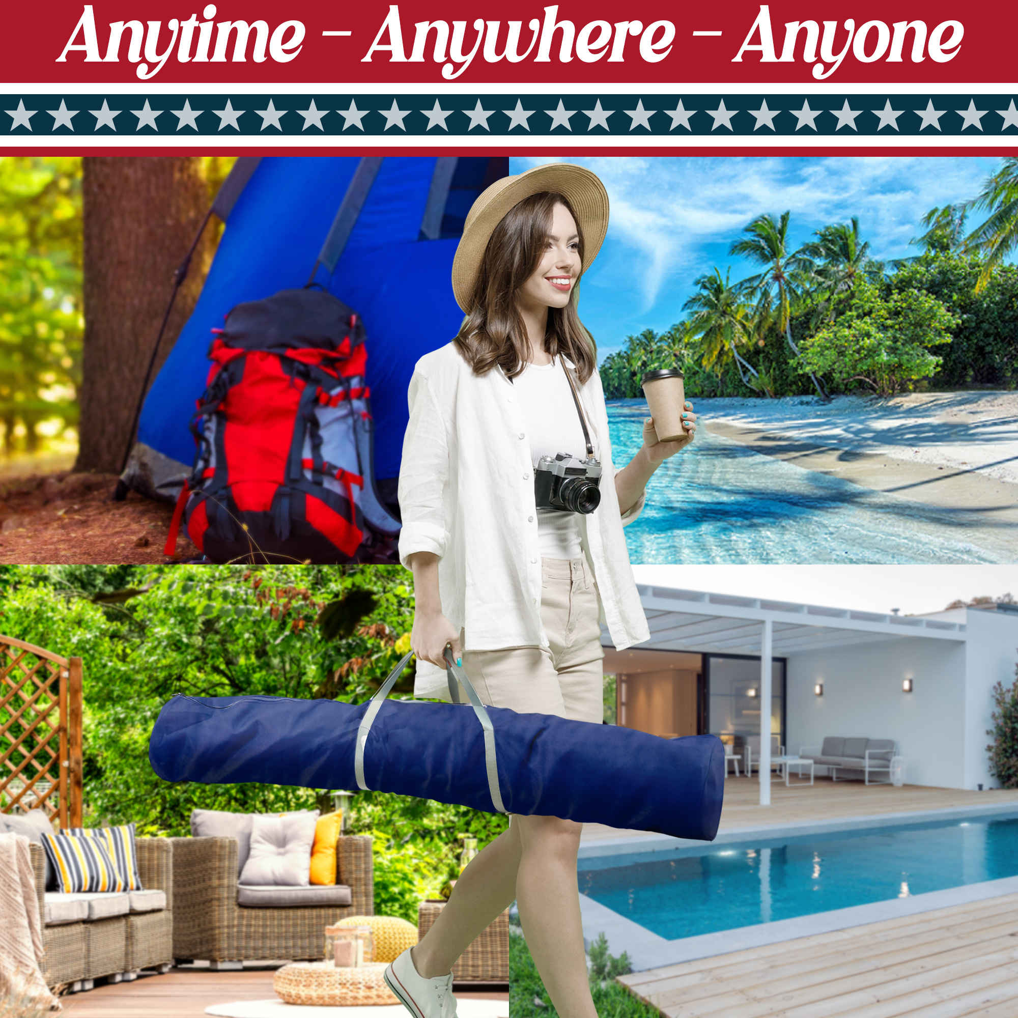 Tranquillo Uniki Canvas Hammock with Stand for Ultimate Relaxation