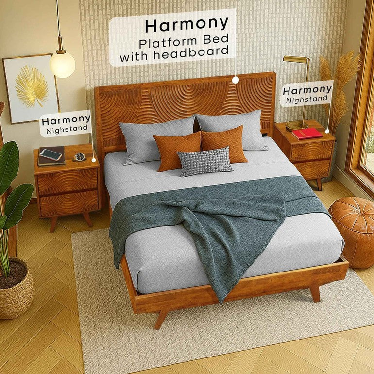 Harmony Solid Wood Nightstand