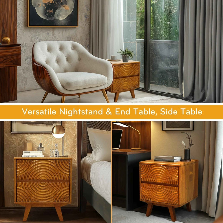 Harmony Solid Wood Nightstand