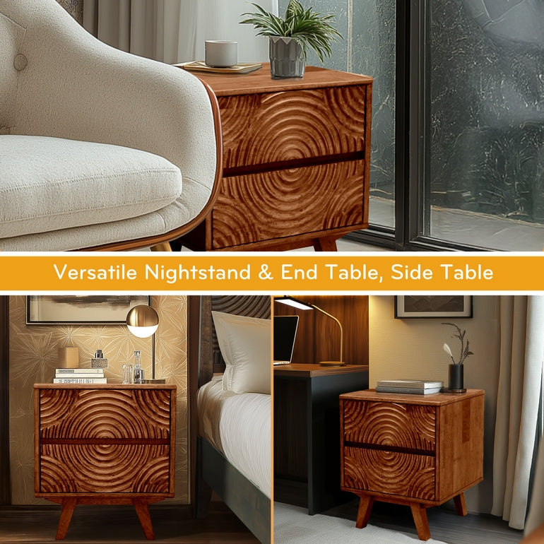 Harmony Solid Wood Nightstand
