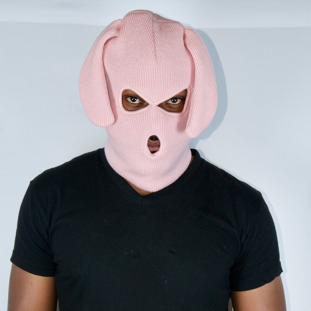 Pink Bunski 3-Hole Balaclava – Bunny Ear Ski Mask for Kawaii Fashion, Streetwear & Winter Sports